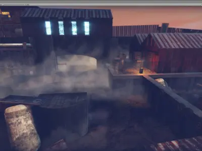 Industrial District Modular Pack Low-poly 3D model