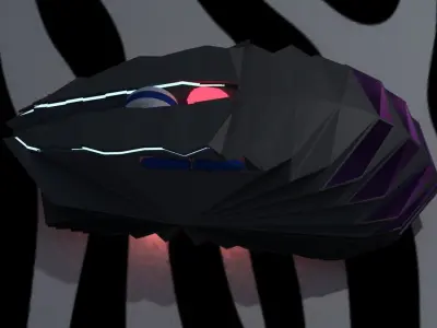 Computer peripheral  --  Simple RGB mouse  --  Low-poly Low-poly 3D model