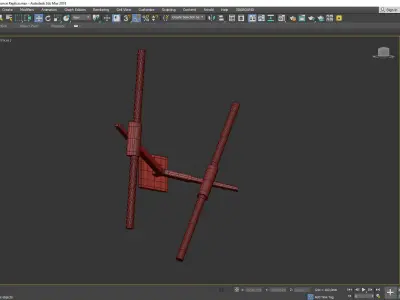 ROLL AND HILL AGNES WALL Low-poly 3D model