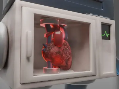 Home appliances robot Low-poly 3D model