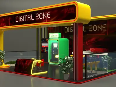 Exhibition Stand Stall 3D model