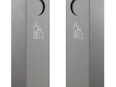 Waste bin Crystal by mmcite 3D model