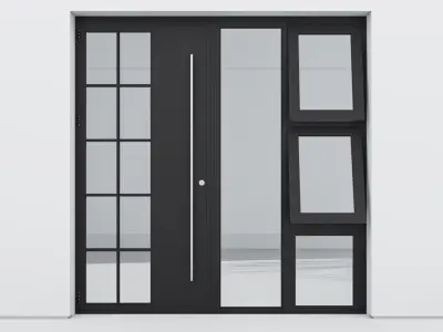 Aluminium door 265 3D model