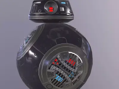 Droid star wars Low-poly 3D model