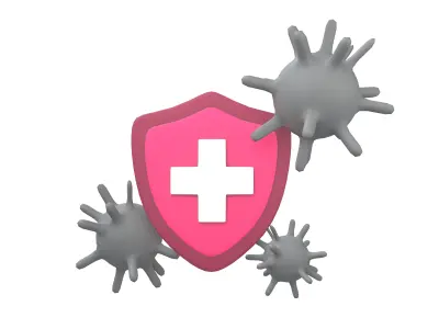 Immunity Icon v1 003 Low-poly 3D model