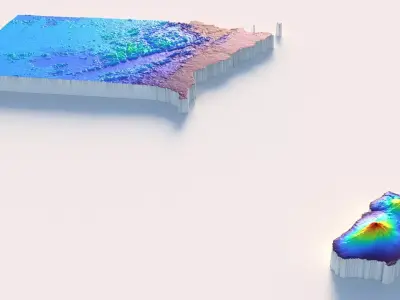 Equatorial Guinea Country Terrain 3D model