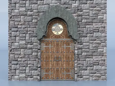 Castle Door 3D model