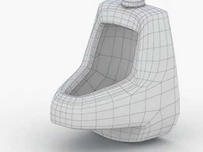 1621 - Urinal Low-poly 3D model