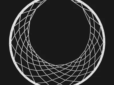 Dream Catcher Low-poly 3D model