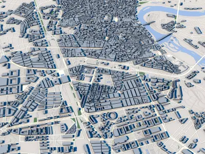 Cordoba City Spain 3D model purchase