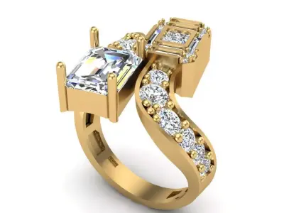 Jewelry ring 368 3D print model