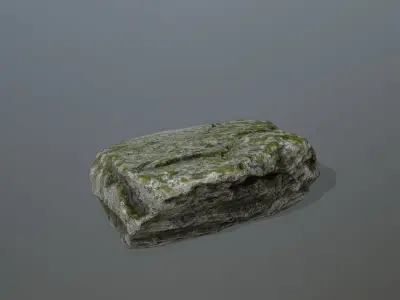 Rock Set Low-poly 3D model