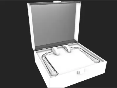 Brass Door Handles  3D model