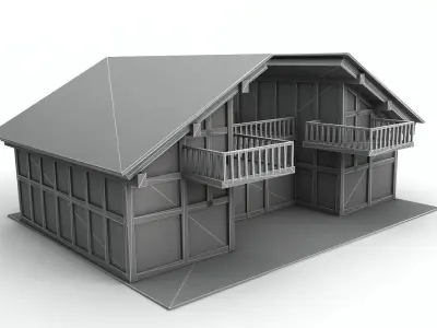 House 12 Low-poly 3D model