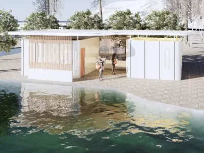 Public Restroom Building -B1 3D model