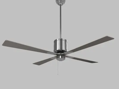 Ceiling-Fan ceiling fan with three blades 3D model