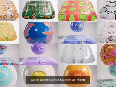 Cosmic Sphere Starships Collection Texture