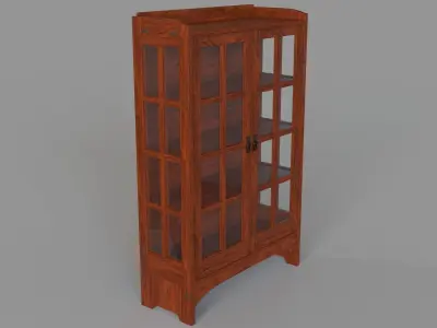 Gustav Stickley No 815 China Cabinet 3D model