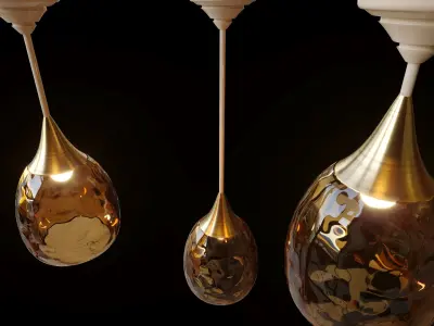 Vintage Ceiling Lamps 3D model