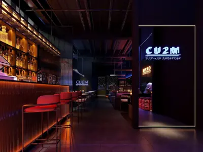 night club  interior 3D model