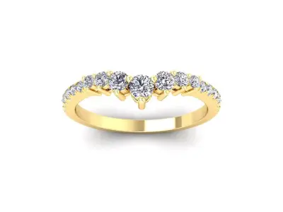 Light Woman Ring 3d Model and Render  3D print model purchase