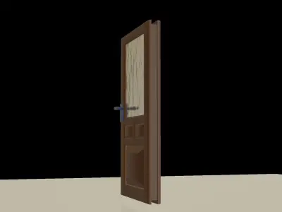 Interior Door Low-poly 3D model buy