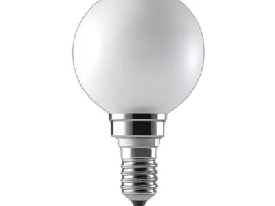 Modern Spherical LED Light Bulb E14 Low-poly 3D model