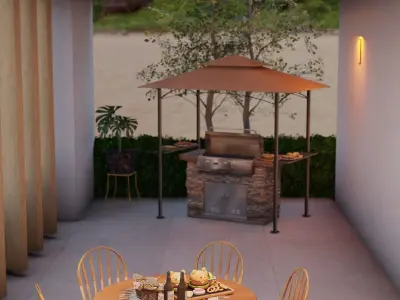 House exterior - Blender scene  3D model