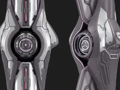 Alien  Drone Low-poly 3D model