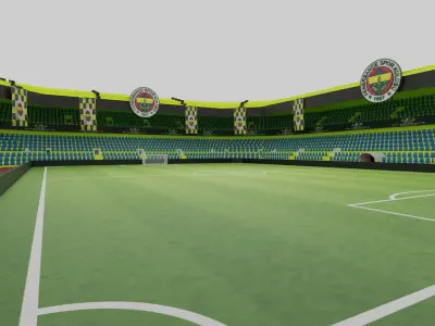 Fenerbahce Football Stadium Low-poly 3D model