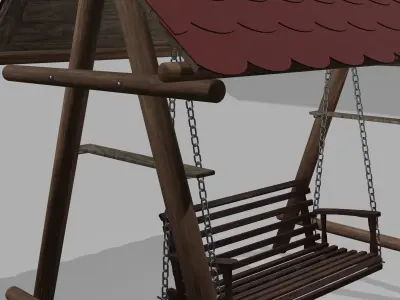 Modern Swing Low-poly 3D model