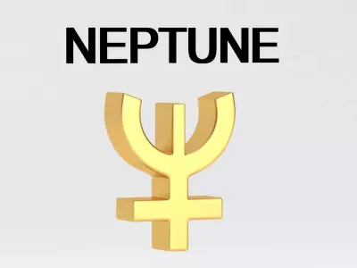 astrological sign solar system NEPTUNE 3D model