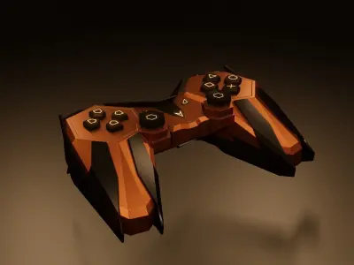 Gamepad - Scifi Low-poly 3D model