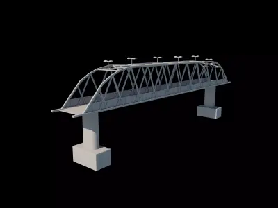 Bridge construction 3D model