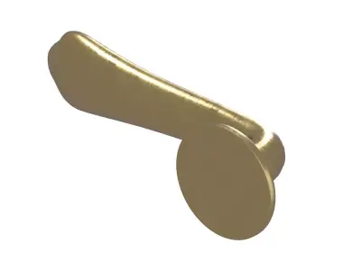 Sharjah door handle sige gold Classic style 3D model