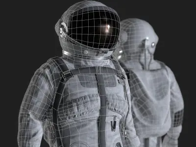 CS01 Space Suit LITE VERSION Low-poly 3D model