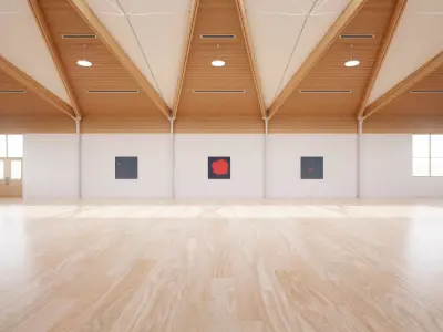 Art Museum Gallery Interior 43 Low-poly 3D model