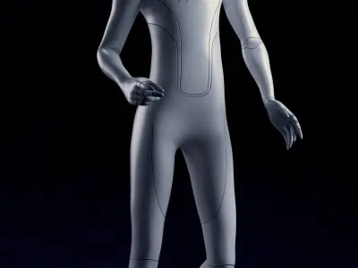 Tesla Bot High Quality Faithful 3D model - Blender Eevee Rigged Low-poly 3D model