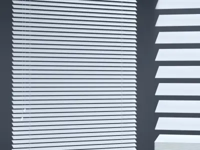 RH Modern Wood blinds 3D model