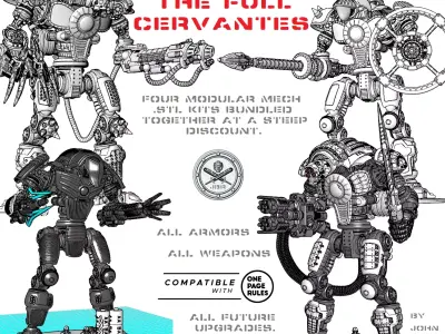 The Full Cervantes-All Armor Weapons and Upgrades-Forever 3D print model