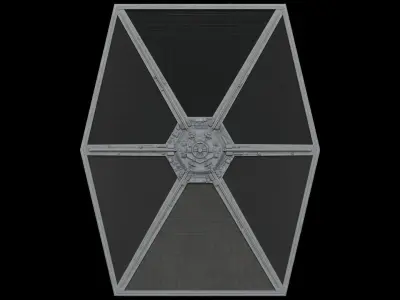 Star Wars Tie Fighter  Low-poly 3D model