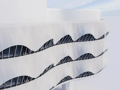 Futuristic building 12 3D model