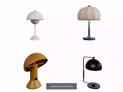 Desk lamp combination 3D Model Pack