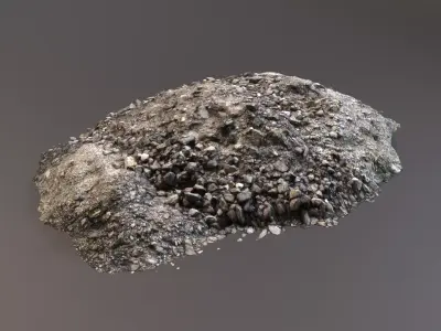 Debris - Stones Low-poly 3D model