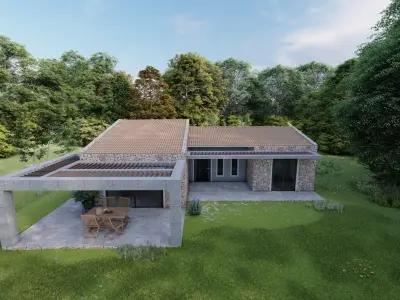 vacation house Low-poly 3D model