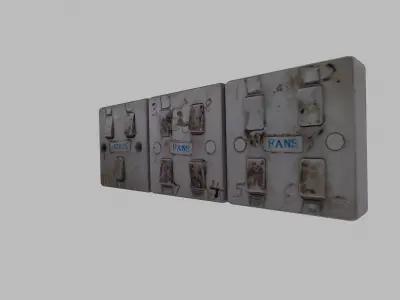 Fan and Light Switch Free 3D model