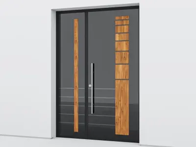 Aluminium door 111 3D model