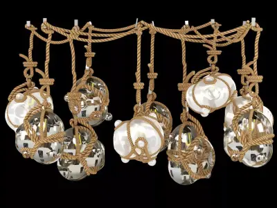 Knotty Bubbles Chandelier 3D model