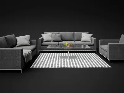 Sonder Living - Lauren Modular Sofa 07 3D model