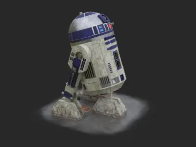 R2-D2 - Star Wars Low-poly 3D model